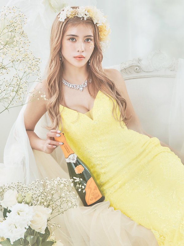 画像11: 【関西コレクション着用】【Lip line/リップライン】スパンコール刺繍/ キャミソール/ チュール/ マーメイド/ ロングドレス/ キャバドレス long[HC03] (11)