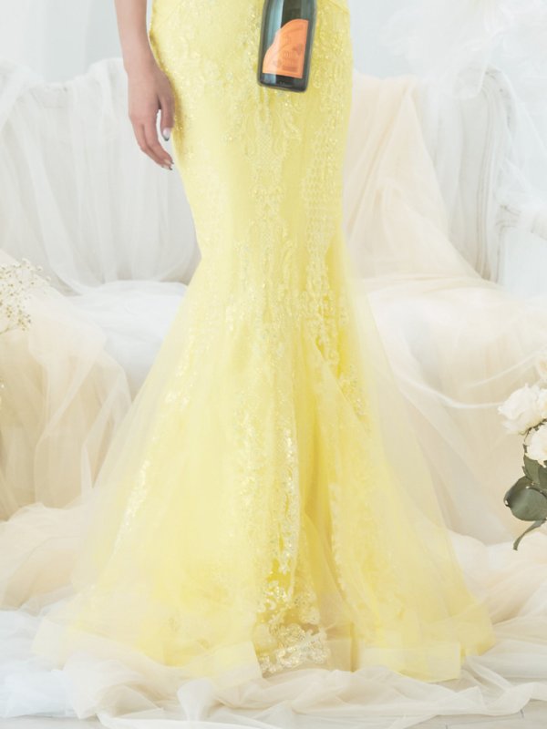 画像20: 【関西コレクション着用】【Lip line/リップライン】スパンコール刺繍/ キャミソール/ チュール/ マーメイド/ ロングドレス/ キャバドレス long[HC03] (20)