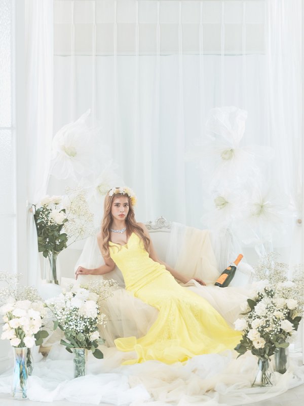 画像5: 【関西コレクション着用】【Lip line/リップライン】スパンコール刺繍/ キャミソール/ チュール/ マーメイド/ ロングドレス/ キャバドレス long[HC03] (5)