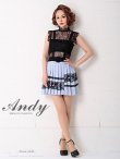 画像2: 【Andy ANDY Fashion Press 06 COLLECTION 07】レース/ ノースリーブ/プリーツ/ 切り替え/ タイト/ ミニドレス/ キャバドレス[OF05] (2)