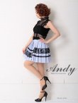 画像3: 【Andy ANDY Fashion Press 06 COLLECTION 07】レース/ ノースリーブ/プリーツ/ 切り替え/ タイト/ ミニドレス/ キャバドレス[OF05] (3)