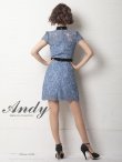 画像22: 【Andy ANDY Fashion Press 12 COLLECTION 07】フラワーレース/ ブローチ付き/ 半袖/ ハイネック/ タイト/ ミニドレス/ キャバドレス[OF05] (22)