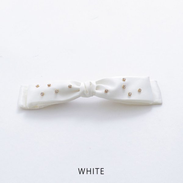 画像3: 【バレッタ】ライトストーンリボンバレッタ【1カラー】[OF08] (3)