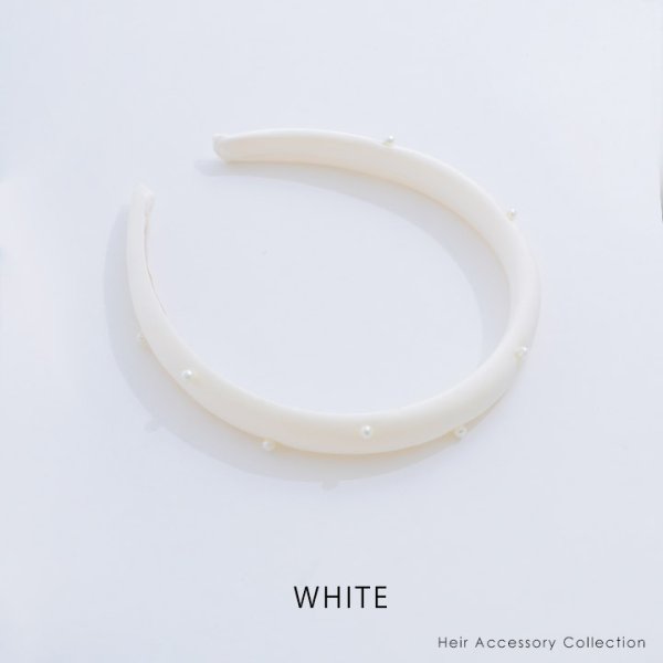 画像2: 【カチューシャ】シンプルパールカチューシャ【2カラー】[OF08] (2)