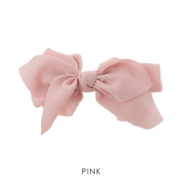 画像2: 【バレッタ】ピンクリボンバレッタ【1カラー】[OF02] (2)