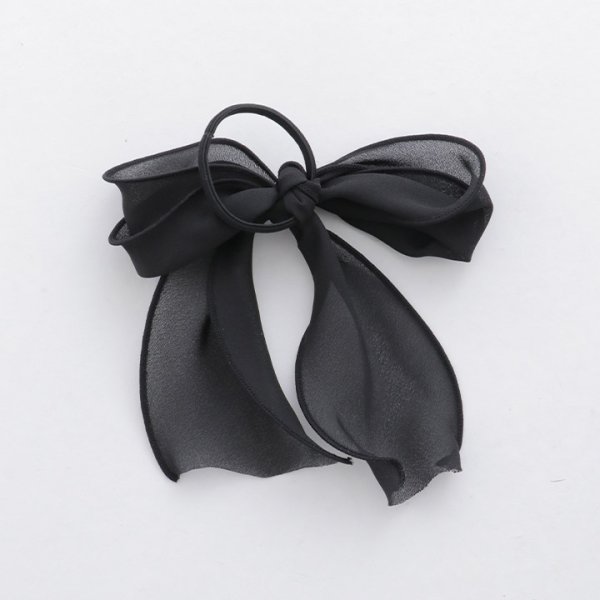 画像4: 【アクセサリー/ヘアゴム】シアーリボンヘアゴム【2カラー】[OF02] (4)