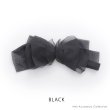 画像2: 【ヘアアクセサリー】ビックシフォンリボンバレッタ【2カラー】[OF02] (2)