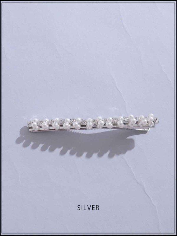 画像2: 【アクセサリー：ヘアピン】パールビーズヘアピン【1カラー】[OF02] (2)