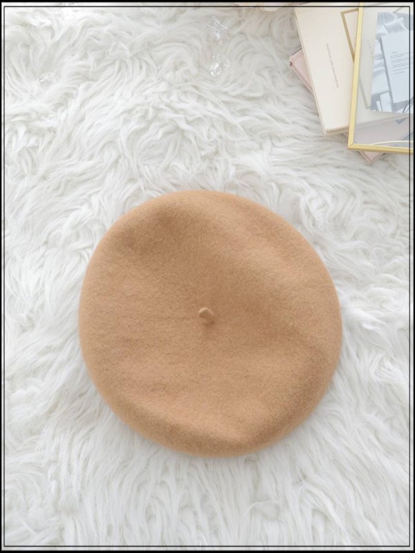 画像2: 【ベレー帽】ブラウンベレー帽【1カラー】[OF03]  (2)