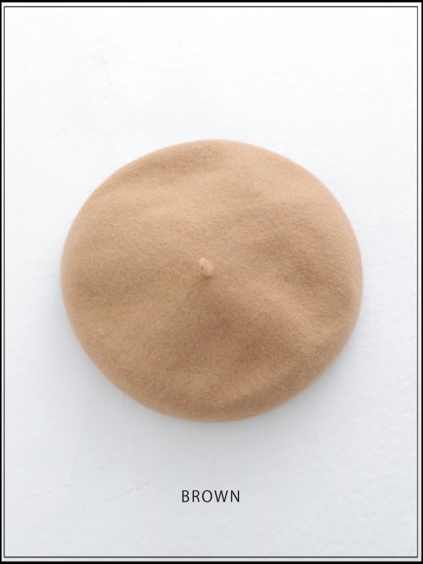 画像3: 【ベレー帽】ブラウンベレー帽【1カラー】[OF03]  (3)