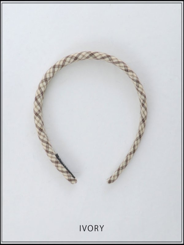 画像2: 【カチューシャ】タータンチェックカチューシャ【3カラー】[OF02] (2)