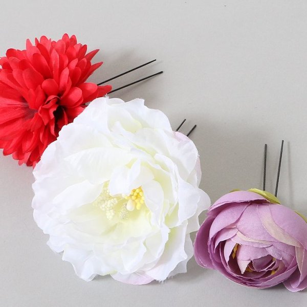 画像4: ミニフワラーコサージュセット/Uピンタイプ【2カラー】A902wk[OF03B-U] (4)