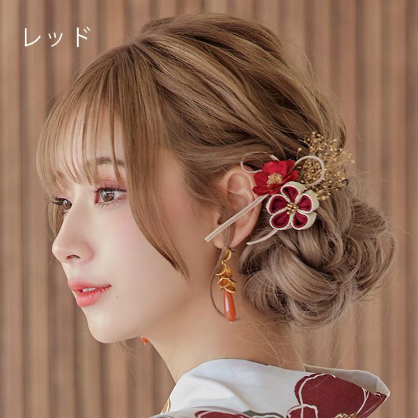 画像10: 【浴衣小物】ダブルフラワーコサージュ【3カラー】[YMT] (10)