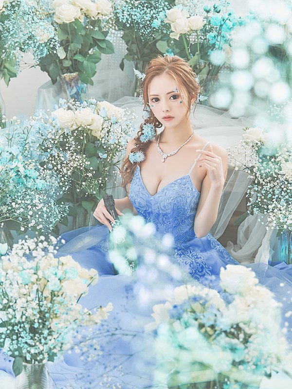 画像19: 【NENE/関西コレクション着用】【NENE/Lip line/リップライン】デザイン刺繍レース/ スピンドル/ キャミソール/ Aライン/ プリンセス/ フレア/ ロングドレス/ キャバドレス long[HC03] (19)