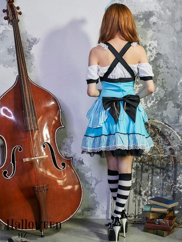 画像5: 【即日発送】【ハロウィン】メイドコスプレ4点セット（293 / STEE01）[HC03] (5)
