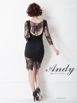 画像20: 【ANDY/アンディ】レース/ 七分袖/ バックリボン/ タイト/ ミニドレス/ キャバドレス[FB03] (20)