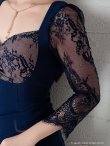 画像6: 【ANDY/アンディ】レース/ 七分袖/ バックリボン/ タイト/ ミニドレス/ キャバドレス[FB03] (6)