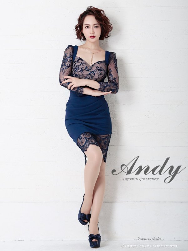 画像11: 【ANDY/アンディ】レース/ 七分袖/ バックリボン/ タイト/ ミニドレス/ キャバドレス[FB03] (11)