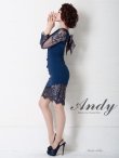 画像12: 【ANDY/アンディ】レース/ 七分袖/ バックリボン/ タイト/ ミニドレス/ キャバドレス[FB03] (12)