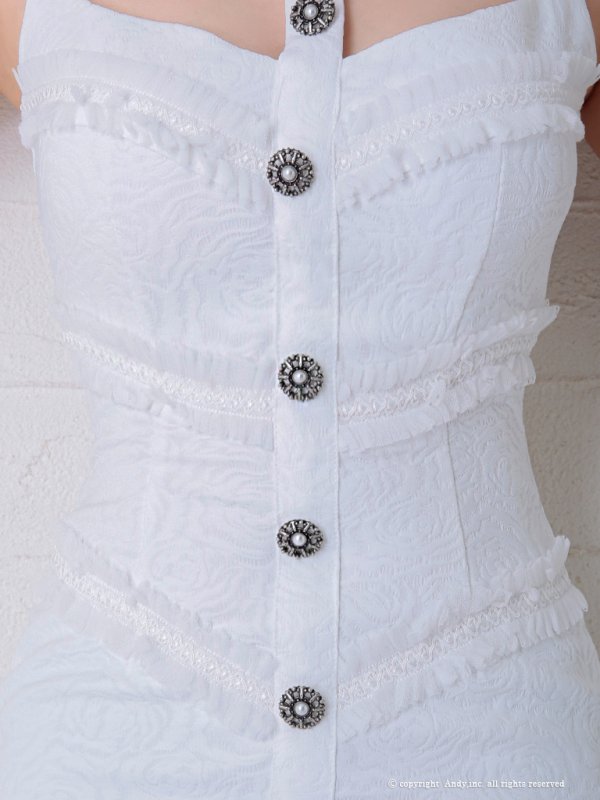 画像6: Andy ANDY Fashion Press 05 COLLECTION 04【ANDY/アンディ】カットアウト/ ノースリーブ/ タイト/ 裾フリル/ ミニドレス/ キャバドレス[OF05] (6)