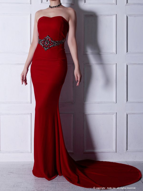画像18: ANDY Fashion Press 07 掲載商品【PREMIUM ANDY】ベア/ベロア/マーメイド/ロングドレス /キャバドレス long[OF05] (18)