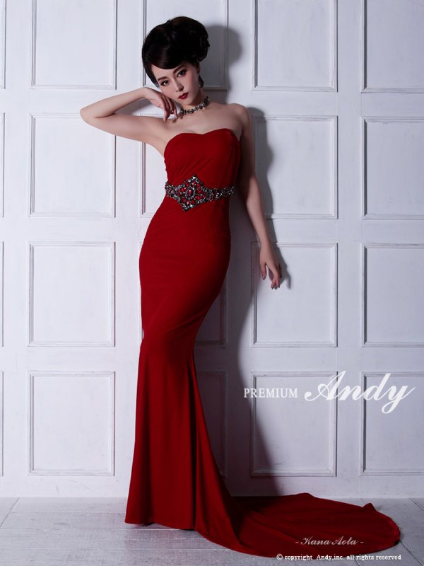 画像14: ANDY Fashion Press 07 掲載商品【PREMIUM ANDY】ベア/ベロア/マーメイド/ロングドレス /キャバドレス long[OF05] (14)