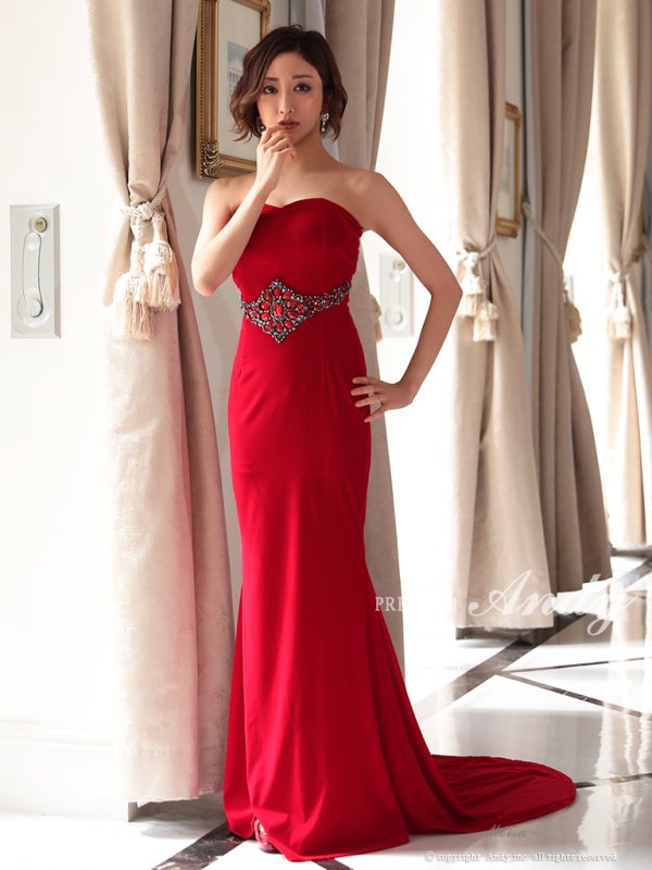 画像11: ANDY Fashion Press 07 掲載商品【PREMIUM ANDY】ベア/ベロア/マーメイド/ロングドレス /キャバドレス long[OF05] (11)