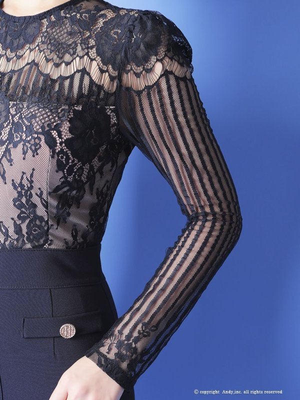 画像40: 【LIMITED SALE開催中！! 11月11日より順次発送予定】【Andy ANDY Fashion Press 07 COLLECTION 02】シアー/ フリルデザイン/ 長袖/ロングスリーブ/ タイト/ ミニドレス/ キャバドレス[OF05] (40)