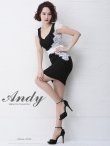 画像12: 【ANDY/アンディ】サイドレース/ バイカラー/バックリボン/ 変形スカート/ タイト/ ミニドレス/ キャバドレス[OF05] (12)