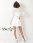 画像24: 【Andy ANDY Fashion Press 09 COLLECTION 05】フラワーレース/ ゴールドボタンデザイン/ 七分袖/ 長袖/ 袖あり/ プリーツ/ ミニドレス/ キャバドレス[OF05] (24)