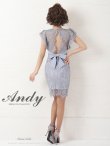 画像5: 【ANDY/アンディ】総レース/ リボンベルトデザイン/ フラワー刺繍/ Vネック/ タイト/ ワンピース/ キャバドレス[FB03] (5)