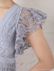 画像7: 【ANDY/アンディ】総レース/ リボンベルトデザイン/ フラワー刺繍/ Vネック/ タイト/ ワンピース/ キャバドレス[FB03] (7)