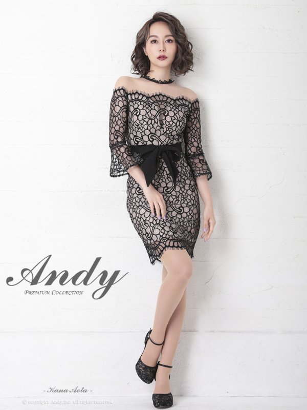 画像3: Andy ANDY Fashion Press 11 COLLECTION 06【ANDY/アンディ】総レース/ オフショルデザイン/ ハーフスリーブ/ 袖あり/ タイト/ ミニドレス/ キャバドレス[OF05] (3)