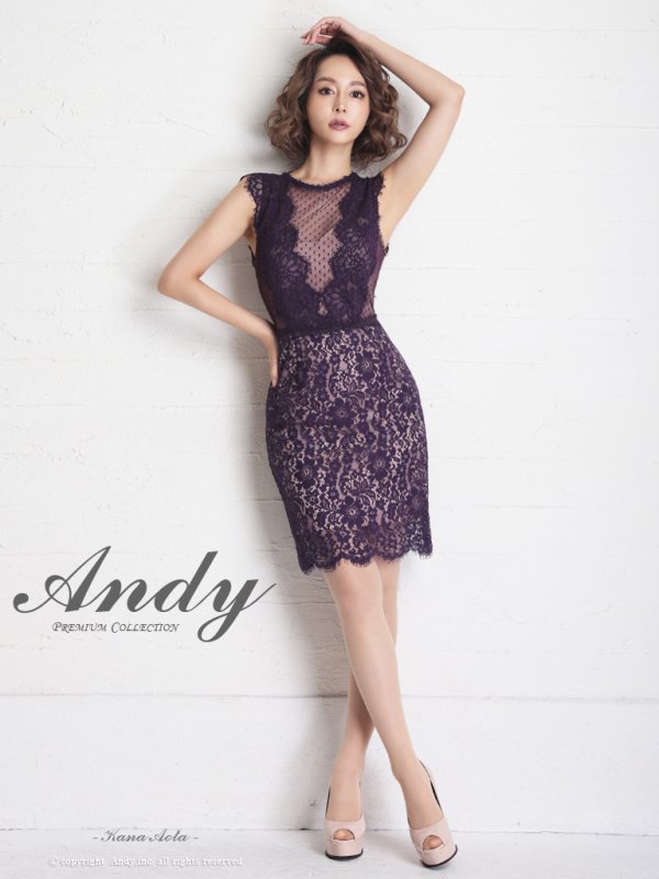 画像16: 【ANDY/アンディ】ドットレース/ レース/ ノースリーブ/ タイト/ ミニドレス/ キャバドレス[FB03] (16)