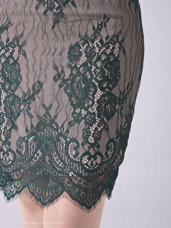 画像34: 【ANDY/アンディ】総レース/ バストクロスデザイン/ 長袖/ 袖あり/ タイト/ ミニドレス/ キャバドレス[OF05] (34)