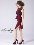 画像3: 【Andy ANDY Fashion Press 13 COLLECTION 02】レース切り替え/ ペプラム/ ノースリーブ/ タイト/ ミニドレス/ キャバドレス[OF05] (3)