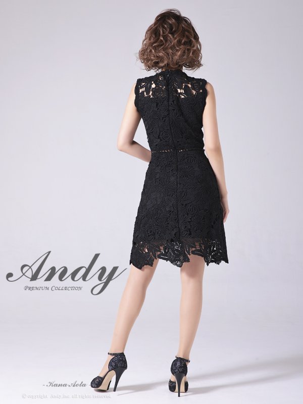 画像28: 【LIMITED SALE開催中！! 11月11日より順次発送予定】【ANDY/アンディ】ワンカラー/ フラワーレース/ ノースリーブ/ Aライン/ ミニドレス/ キャバドレス[OF05] (28)