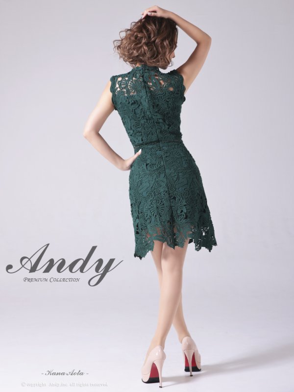 画像12: 【LIMITED SALE開催中！! 11月11日より順次発送予定】【ANDY/アンディ】ワンカラー/ フラワーレース/ ノースリーブ/ Aライン/ ミニドレス/ キャバドレス[OF05] (12)