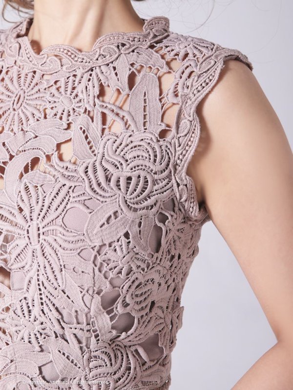 画像22: 【LIMITED SALE開催中！! 11月11日より順次発送予定】【ANDY/アンディ】ワンカラー/ フラワーレース/ ノースリーブ/ Aライン/ ミニドレス/ キャバドレス[OF05] (22)