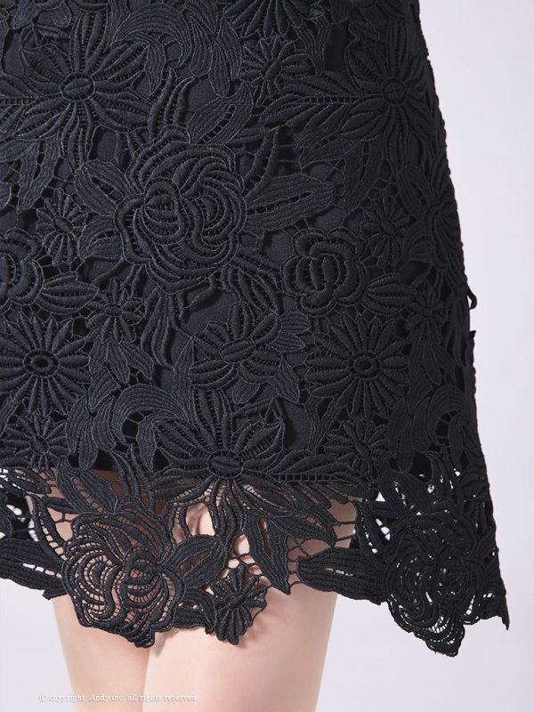 画像32: 【LIMITED SALE開催中！! 11月11日より順次発送予定】【ANDY/アンディ】ワンカラー/ フラワーレース/ ノースリーブ/ Aライン/ ミニドレス/ キャバドレス[OF05] (32)