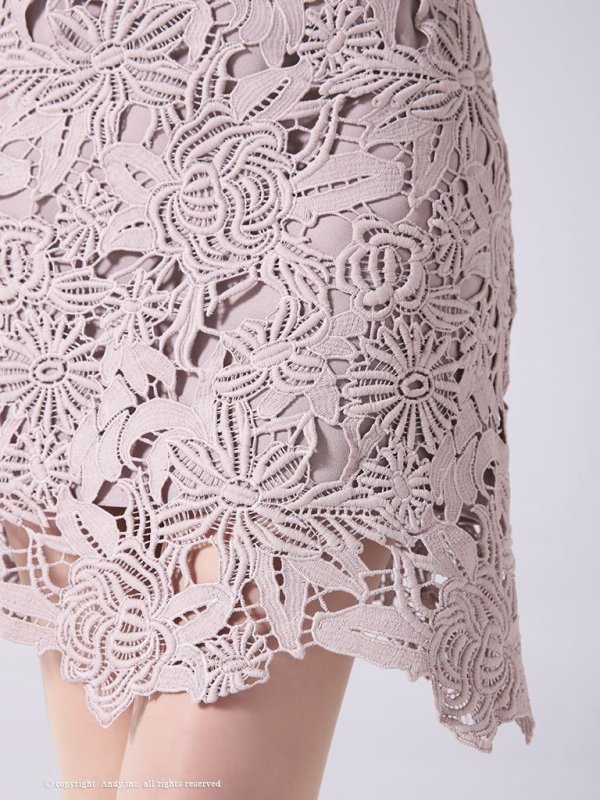 画像24: 【LIMITED SALE開催中！! 11月11日より順次発送予定】【ANDY/アンディ】ワンカラー/ フラワーレース/ ノースリーブ/ Aライン/ ミニドレス/ キャバドレス[OF05] (24)