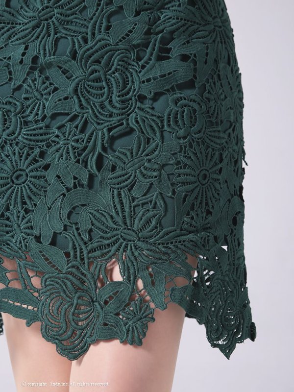 画像15: 【LIMITED SALE開催中！! 11月11日より順次発送予定】【ANDY/アンディ】ワンカラー/ フラワーレース/ ノースリーブ/ Aライン/ ミニドレス/ キャバドレス[OF05] (15)