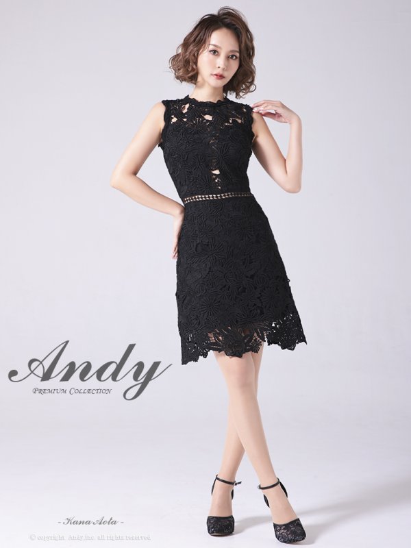 画像26: 【LIMITED SALE開催中！! 11月11日より順次発送予定】【ANDY/アンディ】ワンカラー/ フラワーレース/ ノースリーブ/ Aライン/ ミニドレス/ キャバドレス[OF05] (26)