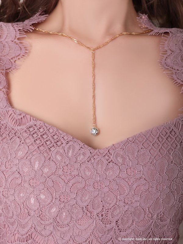 画像14: 【ANDY/アンディ】レース切替/ 長袖/ 袖あり/ アシメスカート/ タイト/ ミニドレス/ キャバドレス[FB03] (14)