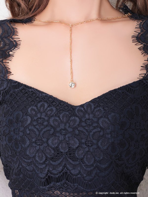 画像29: 【ANDY/アンディ】レース切替/ 長袖/ 袖あり/ アシメスカート/ タイト/ ミニドレス/ キャバドレス[FB03] (29)