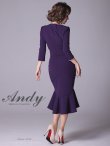 画像28: 【ANDY/アンディ】マーメイド/ 七分袖/ 長袖/ 袖あり/ カットアウト/ ワンカラー/ テールカット/ フリル/ ミディアム/ キャバドレス[OF05] (28)