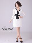 画像27: 【Andy ANDY Fashion Press 14 COLLECTION 03】 フラワーレース / ウエストリボン/ 長袖/ 袖あり/ Aライン/ ミニドレス/ キャバドレス[OF05] (27)