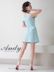 画像12: 【Andy ANDY Fashion Press 14 COLLECTION 04】ジャガード/ ワンカラー/ デコルテクロスリボン/ アシンメトリー/ フレア/ Aライン/ 台形スカート/ ミニドレス/ キャバドレス[OF05] (12)