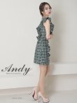 画像25: 【Andy ANDY Fashion Press 14 COLLECTION 05】ツイード/ チェック柄/ ノースリーブ/ フリル/ 台形スカート/ ワンピース/ ミニドレス/ キャバドレス[OF05] (25)