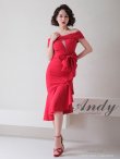 画像26: 【Andy ANDY Fashion Press 14 COLLECTION 10】ワンカラー/ バストシアー/ マーメイド/ オフショル/ ウエストリボン/ フリル/ アシメ/ ミディアム/ キャバドレス[OF05] (26)